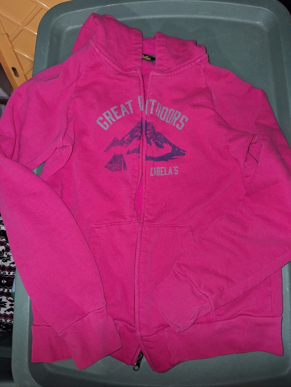 Cabelas Hot Pink Zip Up Hoodie